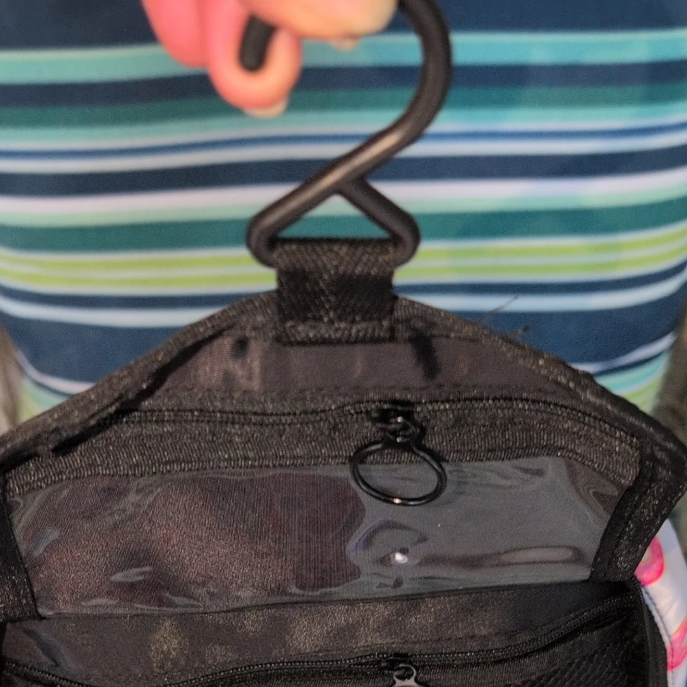 Donut Pattern Travel Hanging  Cosmetic Bag